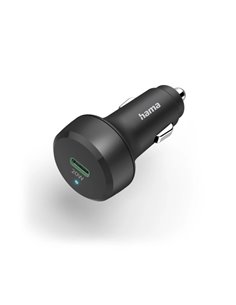 Hama Cargador de Coche 20W - Écran LED - Power Delivery - USB-C - Qualcomm 2.0 - Couleur Noir