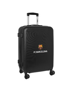 Safta F.C.Barcelona Maleta Trolley Mediana 24" Rigida - Candado - Anse Telescopica de PVC Avec Goma - 4 Ruedas 360º - 40x63x26cm