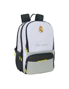 Safta Real Madrid Sac à dos de 21.4L Pour Portable Jusqu'à 14.1" - Compartimento Pour Raqueta de Padel - Espacio Pour Zapatillas