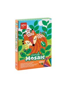 Apli Mosaico de Goma Eva Animales - Diferentes Diseños - Goma Eva Precortada - Pour Desarrollar la Destreza et Precision