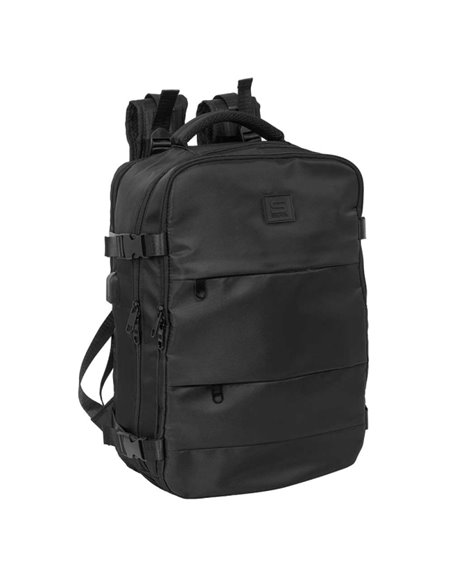 Safta Sac à dos de Cabina - Poche Pour Portable Jusqu'à 15.6" - Conector USB - Portabotellas - Zapatillero - Ruban Pour Maleta -