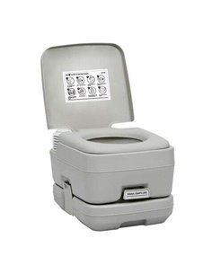 Muvip Inodoro Quimico Portable - Deposito 10L - Tanque de Eau 12L - Bomba Manual de Fuelle