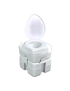 Muvip Inodoro Quimico Portable 20 Litros Diagonal Avec Nivel - Couleur Blanc