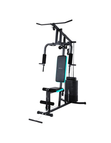Cecotec Drumfit HomeGym 1000 Single Estacion de Entrenamiento Multifuncional - Bloque de Pesas 65kg - Comprend Accesorios - Almo