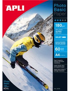 Apli Papier Fotografico Photobasic A4 180g 60 Feuilles