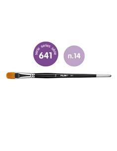Milan 612 Premium Synthetic Pack de 3 Pinceles Lengua de Gato Numero 14 - Sac Avec Colgador - Pelo Sintetico - Mango Corto - Cou