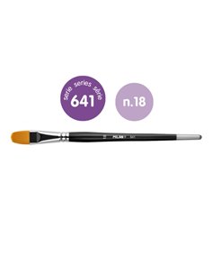 Milan 612 Premium Synthetic Pack de 4 Pinceles Lengua de Gato Numero 18 - Sac Avec Colgador - Pelo Sintetico - Mango Corto - Cou
