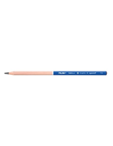 Milan Lapices de Grafito 2B - Acuarelables - Couleur Gris Foncé