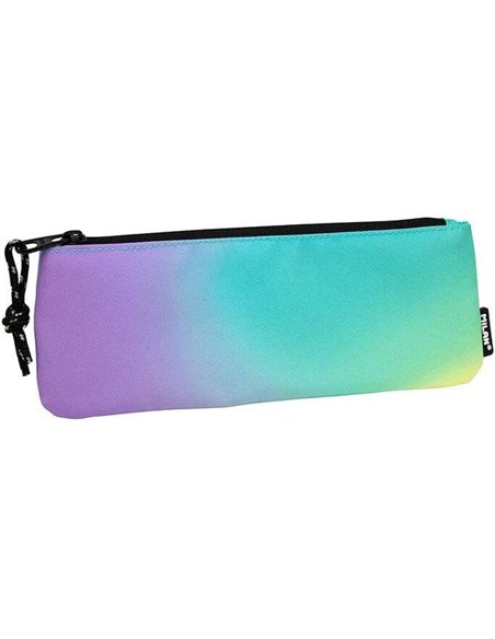 Milan Sunset Étui Pequeño Plano Rectangulaire - Tejido Résistant à les Roturas et Rasgaduras - Dimensions 23x9x1.3cm - Couleur T