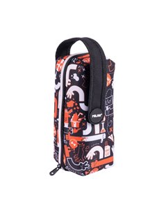Milan Fingers Pack de 4 Estuches Avec Goma de Borrar - Sacapuntas - Crayon - 3 Boligrafos - Règle - 12 Lapices de Couleurs - 12 
