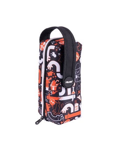 Milan Fingers Pack de 4 Estuches Avec Goma de Borrar - Sacapuntas - Crayon - 3 Boligrafos - Règle - 12 Lapices de Couleurs - 12 