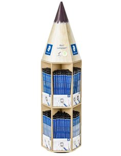 Staedtler Mars Lumograph 100 Présentoir Avec 576 Lapices de Grafito de Graduaciones Surtidas - Haute résistance à la Rotura - Bo