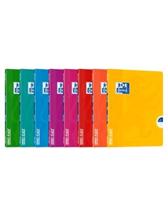 Oxford Openflex Carnet Grapada Couvercle Plastico A5+ 48 Feuilles Cuadricula Seyes Avec Margen - Résistant Couvercle de Plastico
