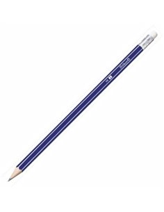 Pelikan CJ12 Crayon de Grafito HB Avec Goma - Hexagonal - Ergonomique - Bois Barnizada - Couleur Bleu