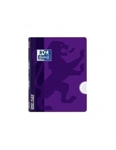 Oxford Carnet Grapada - Format A5+ - 48 Feuilles de 90g - Cuadricula 4x4mm Avec Margen - Couvercle de Plastico - Anti Traspaso d
