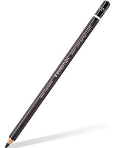 Staedtler Mars Lumograph Black Artist Pencil 100B Crayon de Grafito - Mina 6B - Resistencia à la Rotura - Bois de Bosques Sosten
