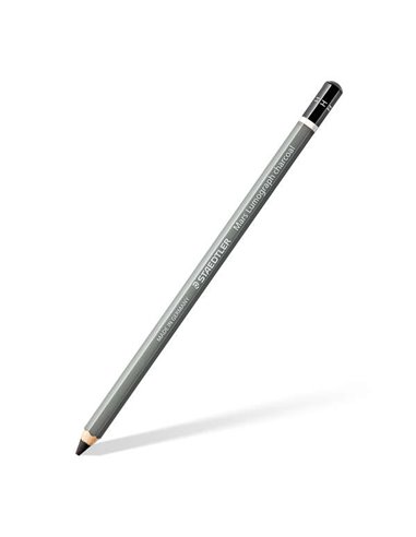 Staedtler Mars Lumograph Charcoal 100C Crayon de Grafito - Mina H - Haute Proporción de Carbone et Carboncillo - Bois de Bosques