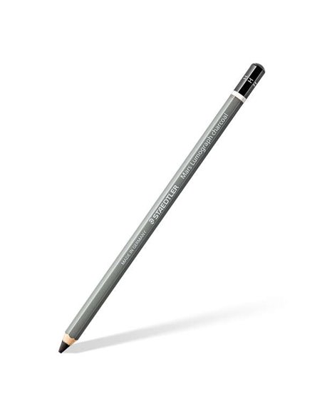 Staedtler Mars Lumograph Charcoal 100C Crayon de Grafito - Mina H - Haute Proporción de Carbone et Carboncillo - Bois de Bosques