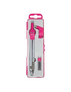 Milan Acid Compas Universal - Comprend Adaptateur et Minas de Recambio - Couleur Rose