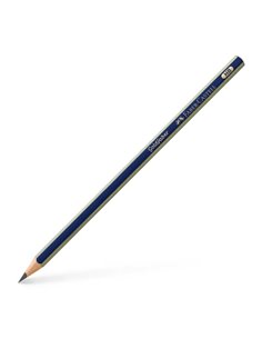Faber-Castell Goldfaber 1221 Crayon de Grafito HB - Haute qualité - Résistant à la Rotura - Corps en Bleu et Rayas Doradas