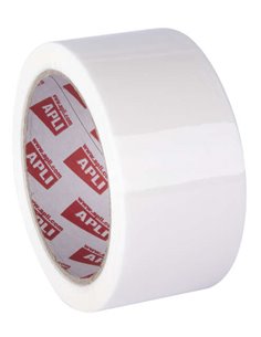 Apli Precinto Estandar Sans Ruido Pp Acrilico - Dimension 48mm x 66m - Grosor 28µm" - Adhésif de Haute qualité - Blanc