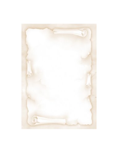 Apli Pack de 20 Feuilles de Papier Tematico Pergamino - 90gr - Impression à Couleur - Idéal Pour Invitaciones et Manualidades - 