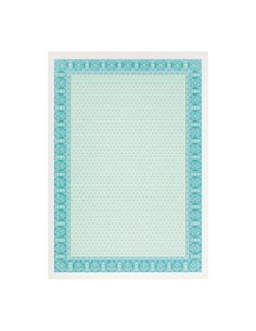 Apli Pack de 10 Feuilles de Papier Certificado - Design Helico en le Marco - 115gr - Compatible Avec Impresoras Inkjet, Laser et