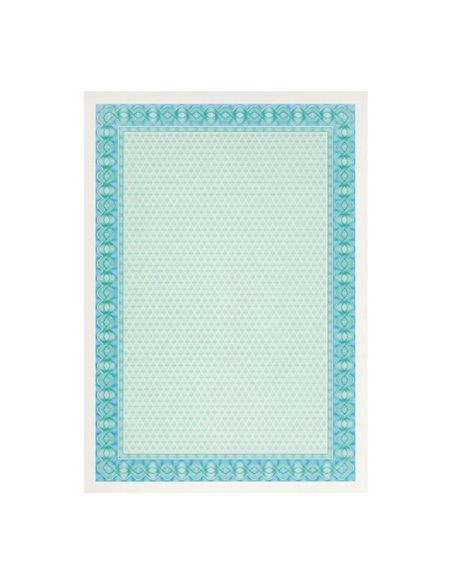 Apli Pack de 10 Feuilles de Papier Certificado - Design Helico en le Marco - 115gr - Compatible Avec Impresoras Inkjet, Laser et