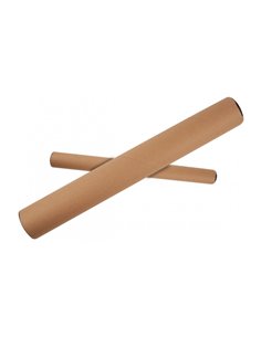Apli Tubo de Carton Pour Documentos - Comprend Tapones de Plastico - Idéal Pour Planos, Graficos et Posters - Adapté Pour Taille