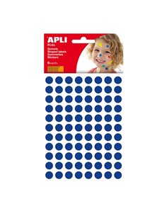 Apli Sac de Gomets Redondos Ø 10.5mm - Adhésif permanent - 528 Gomets - Desarrolla Psicomotricidad et Creatividad - Adhésif Base