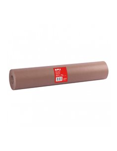 Apli Bobina de Papier Kraft - 80gr - Idéal Pour Dispensadores - Envoltorios - Usage en Fabricas et Almacenes - Couleur Marron