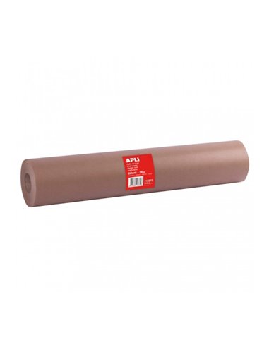 Apli Bobina de Papier Kraft - 80gr - Idéal Pour Dispensadores - Envoltorios - Usage en Fabricas et Almacenes - Couleur Marron