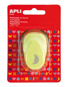 Apli Perforadora de Papier en Forma de Luna - Taille de Figura 16mm - Haute qualité Pour Papier, Carton et Cartulina - Deposito 