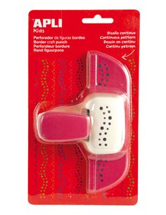 Apli Perforadora de Papier Pour Bordes en Forma de Puntos - Altura de Figura 1cm - Guia de Corte Preimpresa - Deposito de Papier