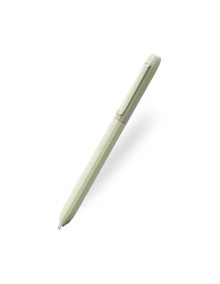 Faber-Castell Avori Stylo à bille de Mecanismo Giratorio XB - 92% de Plastico Reciclado - Clip Metalico Solido - Couleur Vert