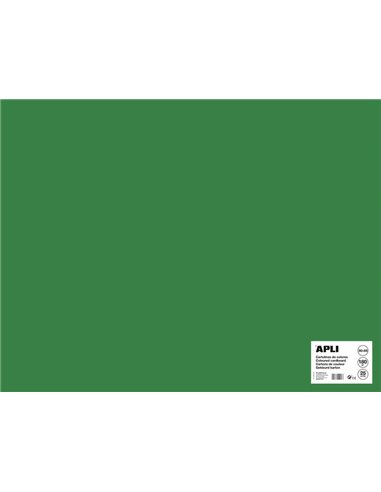 Apli Cartulina Vert Foncé 50 x 65cm 170g 25 Feuilles