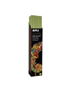 Apli Rollo de Papier Kraft - 70gr - Fibras Naturales - Haute résistance - Homogeneidad de Couleur - Idéal Pour Manualidades et E
