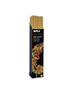 Apli Rollo de Papier Kraft - 70gr - Fibras Naturales - Haute résistance - Homogeneidad de Couleur - Idéal Pour Manualidades et E