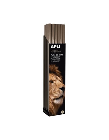 Apli Rollo de Papier Kraft - 70gr - Fibras Naturales - Haute résistance - Homogeneidad de Couleur - Idéal Pour Embalajes et Manu