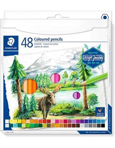 Staedtler 146C Pack de 48 Lapices de Couleurs - Mina Doux - Couleurs assorties