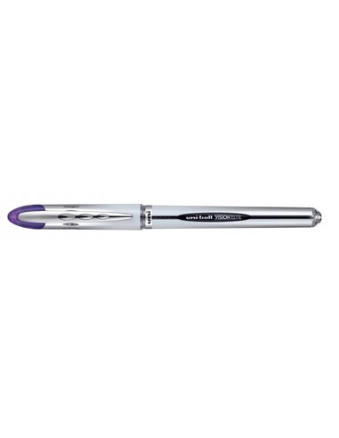 Uni-ball Vision Elite UB-200 Rollerball de Encre Liquida - Pointe de Bola 0.8mm - Système Antifugas Pour Viajes - Couleur Violet