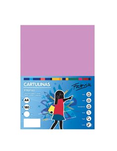 Fabrisa Pack de 50 Cartulinas 180 g/m² - Taille A4 - Couleur Lila