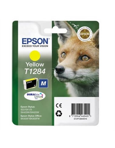 Epson T1284 -Epson  Renard - Jaune - Cartouche Epson