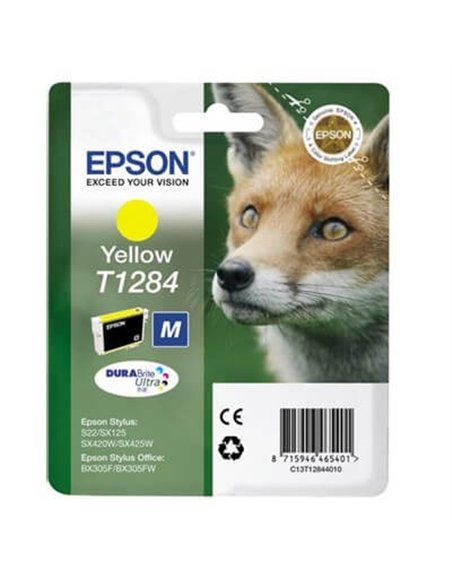 Epson T1284 -Epson  Renard - Jaune - Cartouche Epson