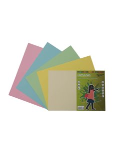 Fabrisa Pack de 50 Cartulinas 180 g/m² - Taille A3 - Couleurs Pastel Assortis