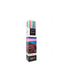 Fabrisa ColorPlus Présentoir de 30 Rollos de Papier Regalo - Papier Kraft Verjurado de 70gr - Dimensions du Rollo 1x3m - Couleur