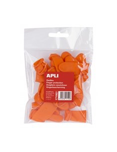 Apli Dediles de Goma Taille M - Sac de 20 Unidades - Ideales Pour Pasar Paginas, Contar Billetes et Abrir Bolsas - Perfectos Pou