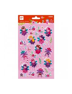 Apli Sac de Pegatinas de Hadas - Acabado Métallisé - Adhésif permanent - Idéal Pour Scrapbooking et Decoracion - Estimula Creati