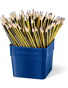 Staedtler Noris 183 Cubo Présentoir de 72 Lapices de Grafito - Mina HB - Resistencia à la Rotura