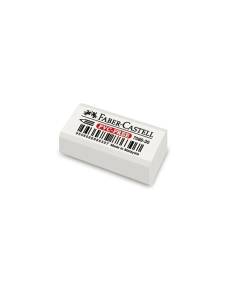 Faber-Castell 7086 Goma de Borrar Compacta de Plastico Sans PVC - Borrado Limpio et Facile